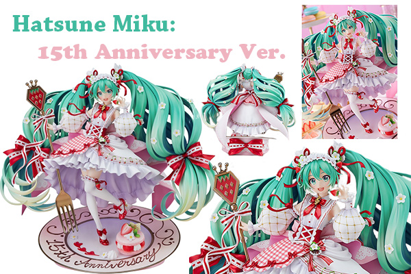 Hatsune Miku 15th Anniversary Scale Figure – Strawberry Motif Ver